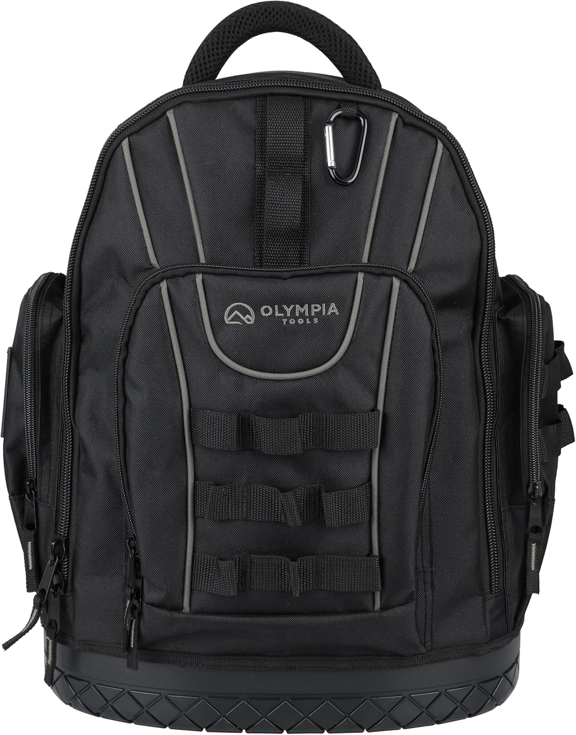 17.5 in Tool Organizer Backpack, Heavy-Duty Tool Bag Backpack with Padded Shoulder, Back, and Waist Straps