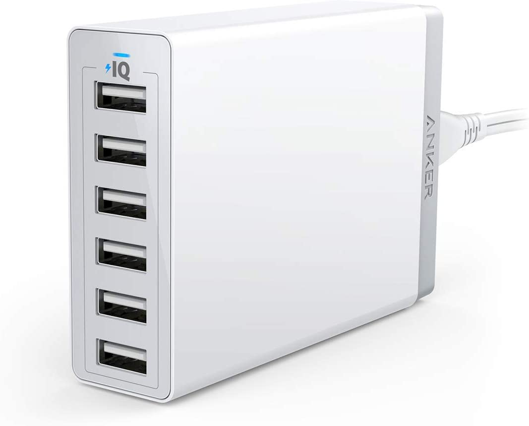 Anker 60W 6-Port USB Wall Charger, Powerport 6 for iPhone, iPad Pro/Air/Mini/... - Picture 8 of 13