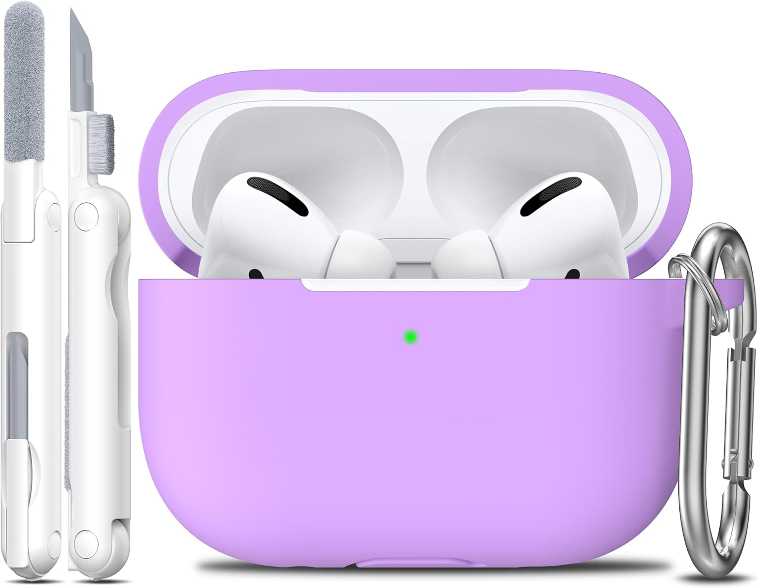 Compatible with Airpods Pro Case with Keychain,Full Protective