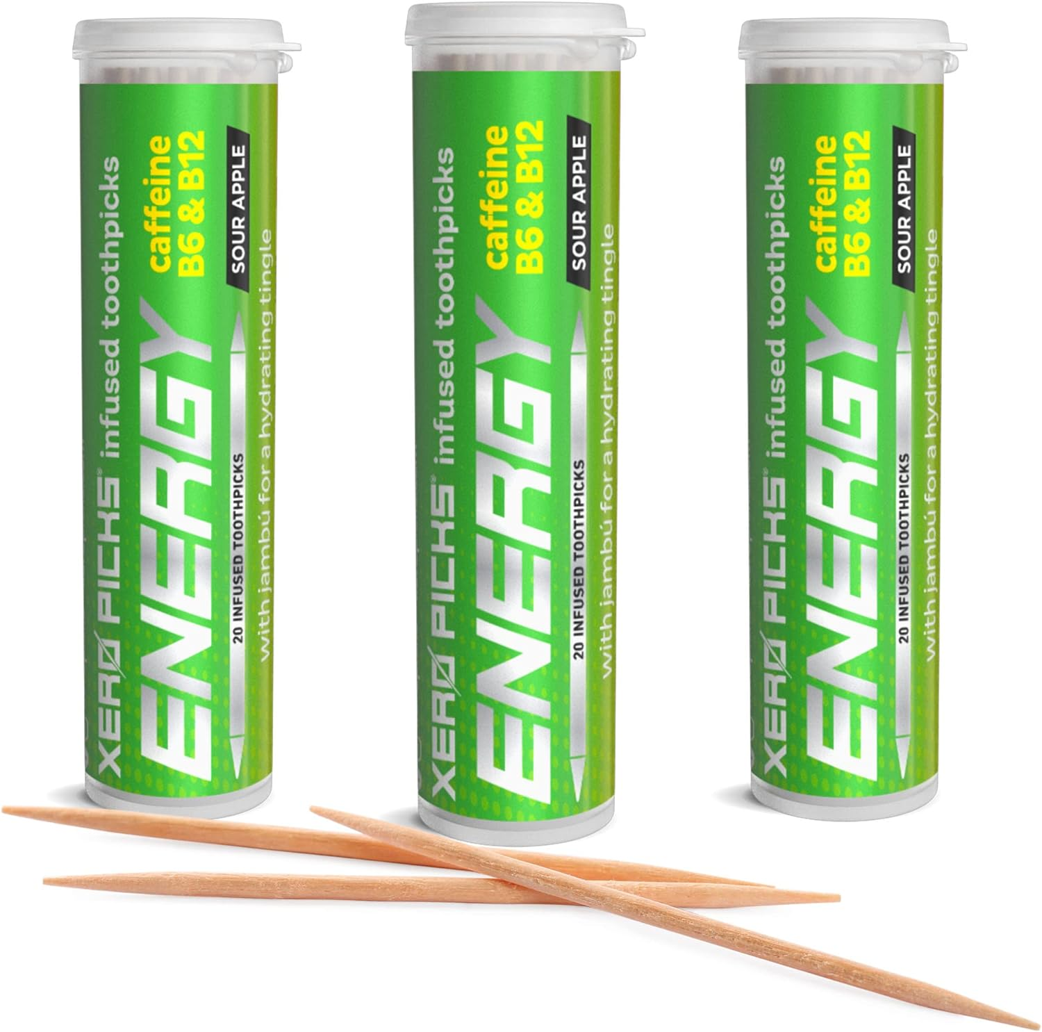 Xero Picks Energy Infused Flavored Toothpicks with Caffeine, B12 and B6 (Vari... - Picture 12 of 14