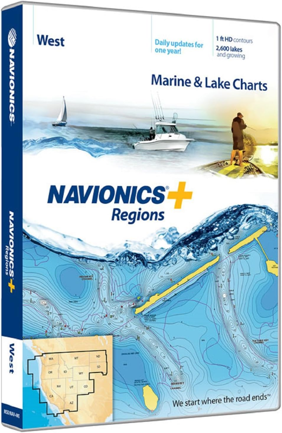 plus Regions West Marine and Lake Charts on SD/MSD
