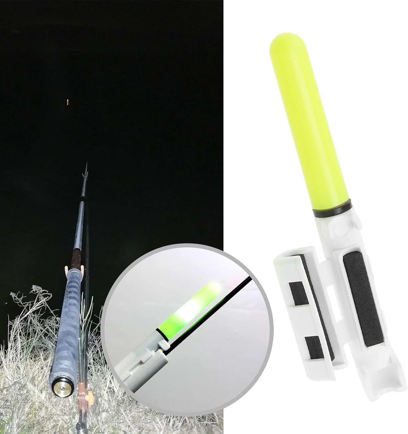 SING F LTD 5pcs Night Fishing Rod Tip Lights Led Glow Lamp Waterproof Night F... - Picture 3 of 10