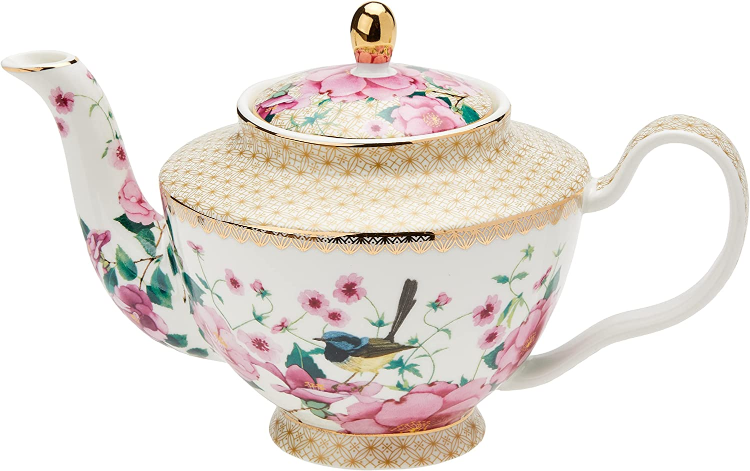 Maxwell & Williams Teas & C's Silk Road Teapot With Infuser 500ML White Gift ... - Picture 2 of 15