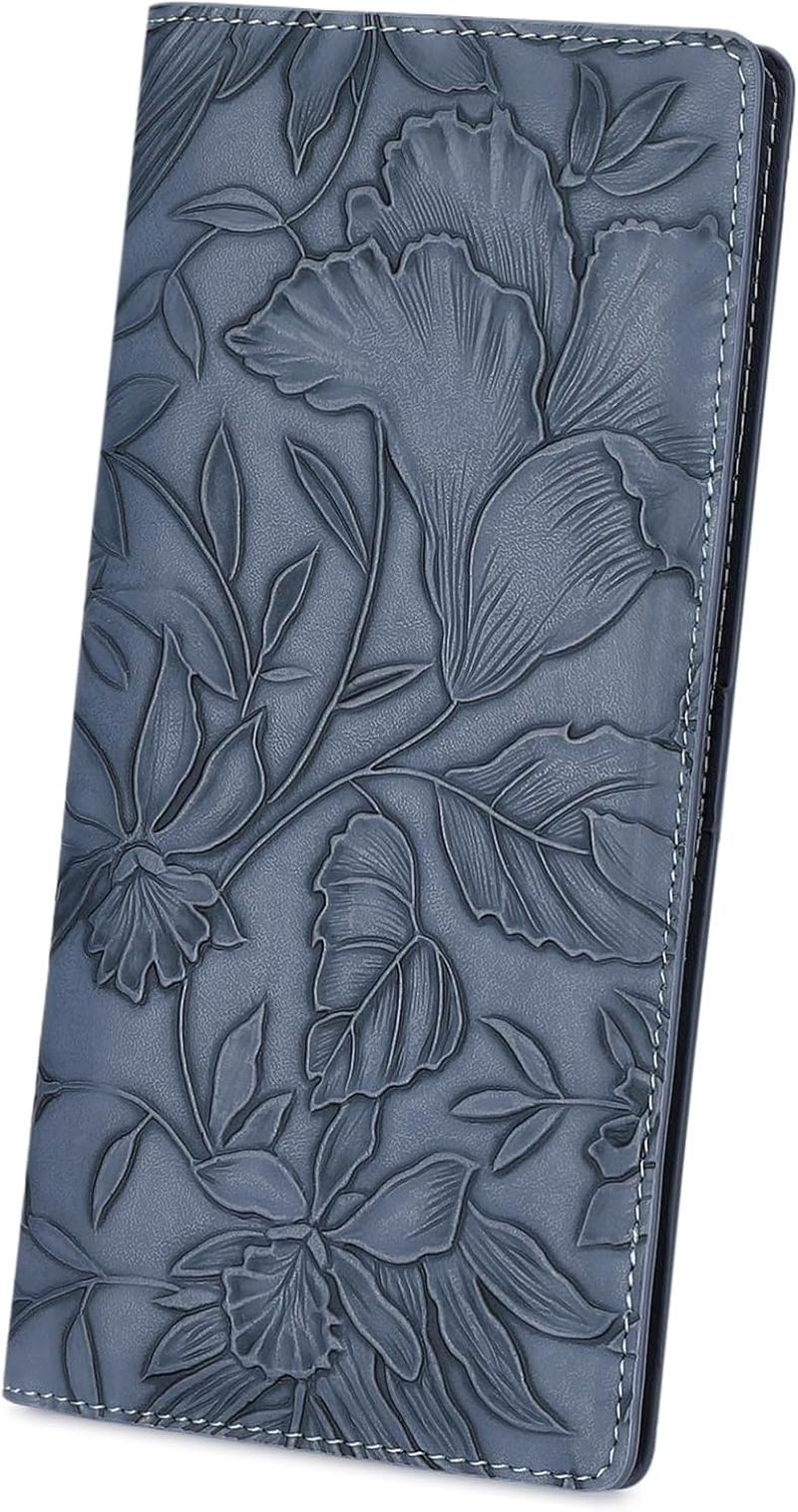 Ultra Slim Thin Wallet for Women Bifold Leather RFID Blocking Designer Credit Card Holder