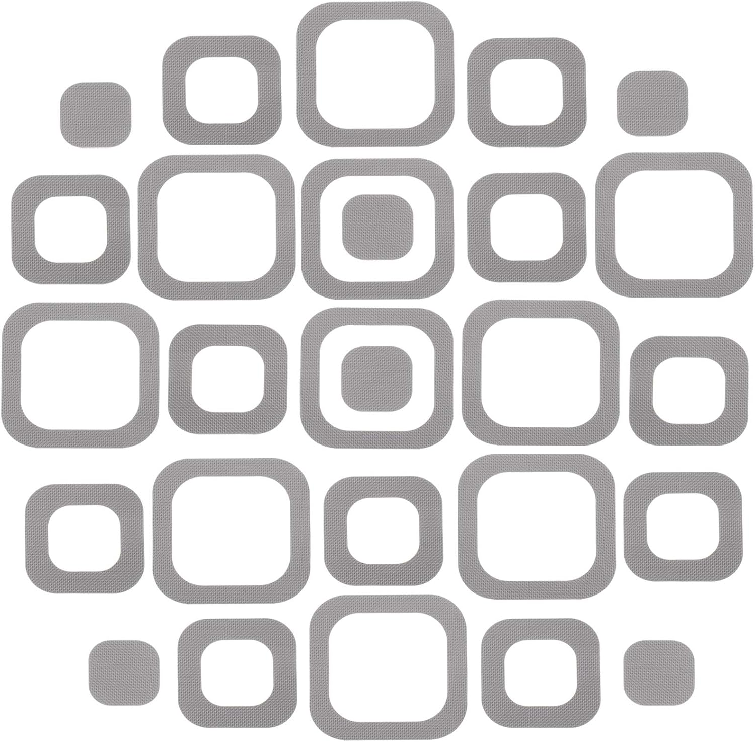 20 Pieces Adhesive Square Bath Treads Non-Slip Bathtub Stickers Non Slip