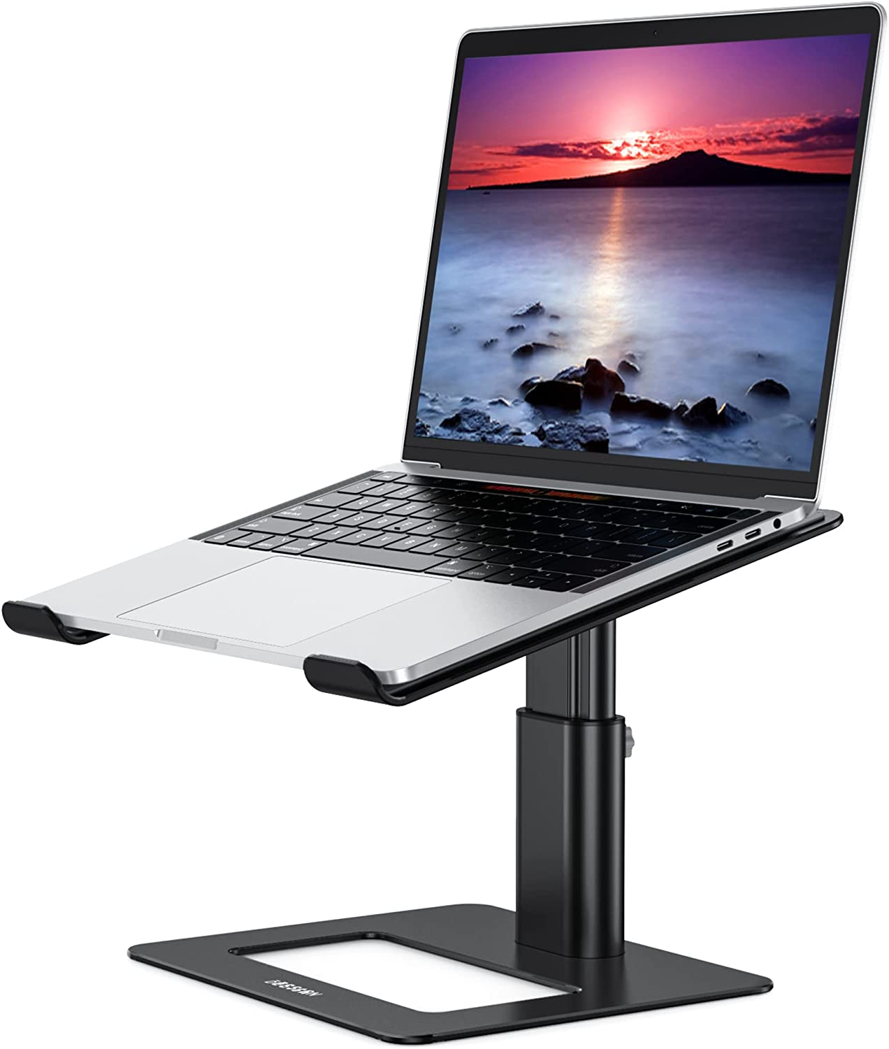 LSX3 Aluminum Laptop Stand, Ergonomic Adjustable Notebook Stand, Riser Holder Computer Stand Compatible with Air, Pro, Dell, HP, Lenovo More 10-15.6