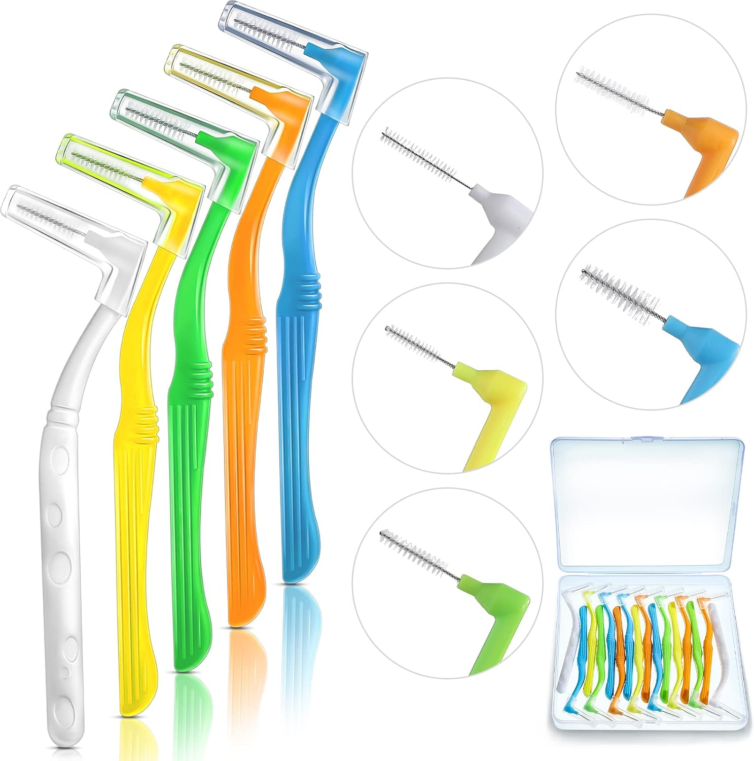 Angle Interdental Brushes Value Pack, Moderate (20 Pieces)