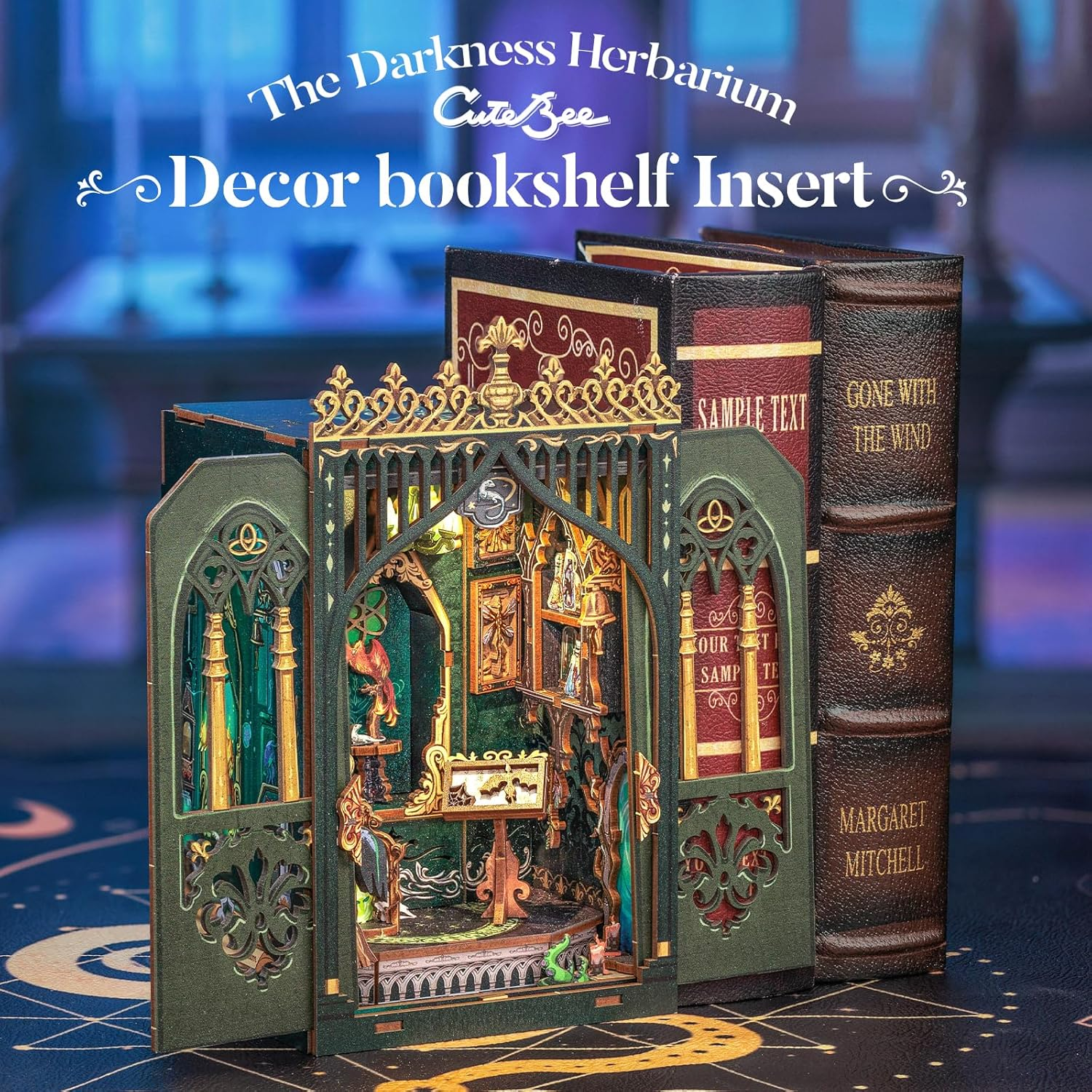 CUTEBEE Book Nook Kit - DIY Miniature House Kit for Beginners, Adults and Tee... - Picture 9 of 14