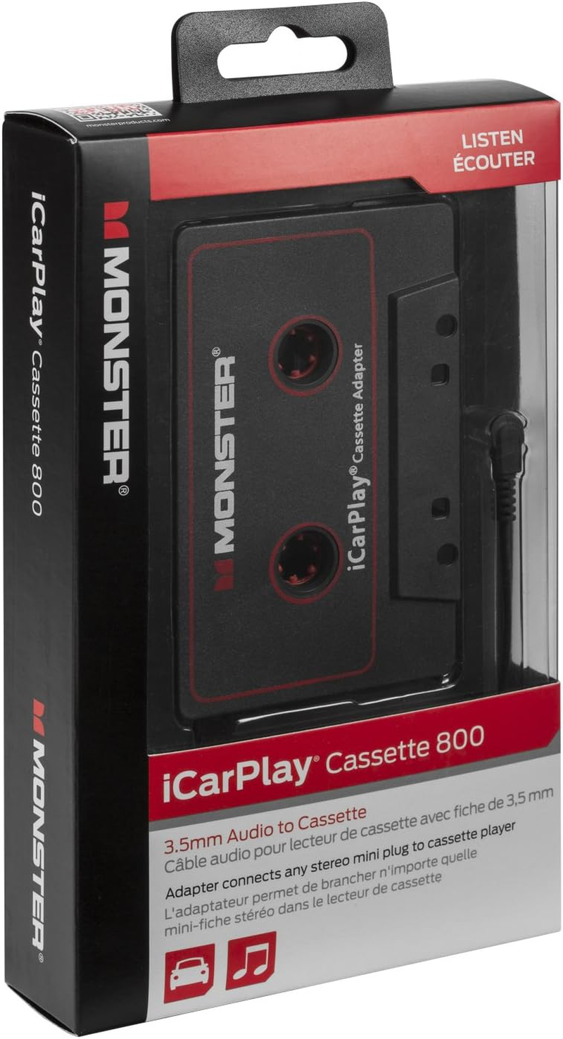 Monster MBL 800 CAS-ADPT V2 WW High Performance 800 Cassette Adapter to 1/8