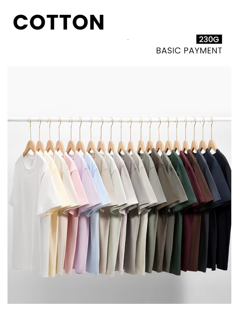 Wholesale Custom Pure Cotton T-Shirt - plus Size Men Women O-Neck Short Sleeve Solid Color Summer Sports Casual Daily Wear