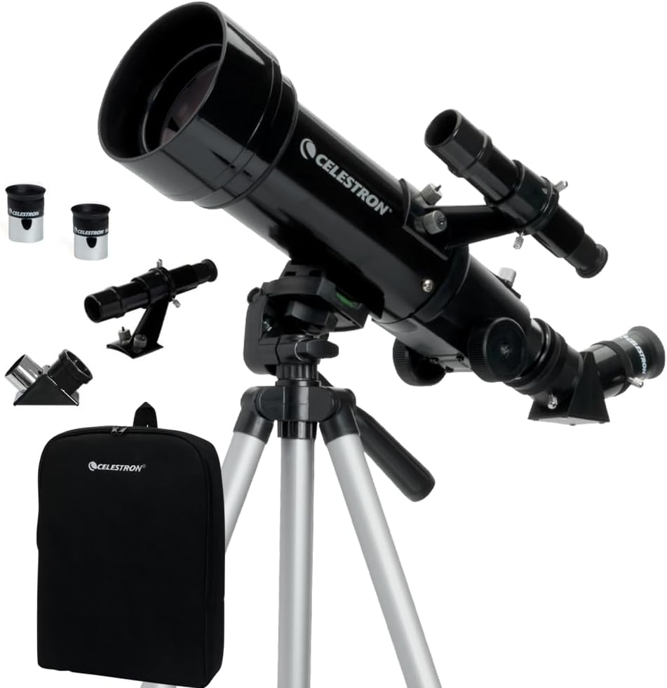 Travel Scope 70 Portable Refractor Telescope – 70Mm Aperture, Fully-Coated Glass Optics – Includes Tripod, Backpack & Software – Ideal for Beginners & Travel