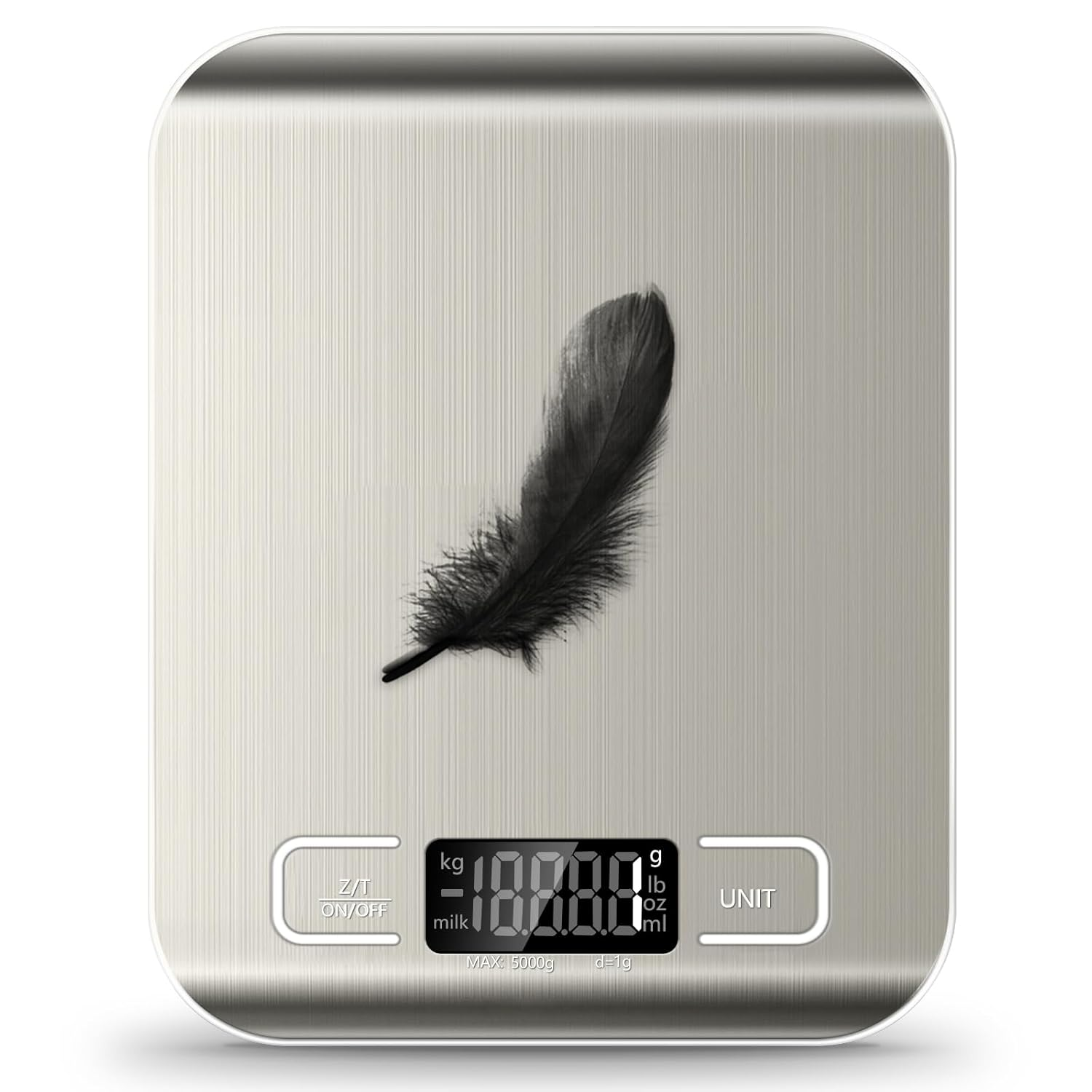 11lb Digital Kitchen Food Scale with Tare, LCD, Grams & Ounces