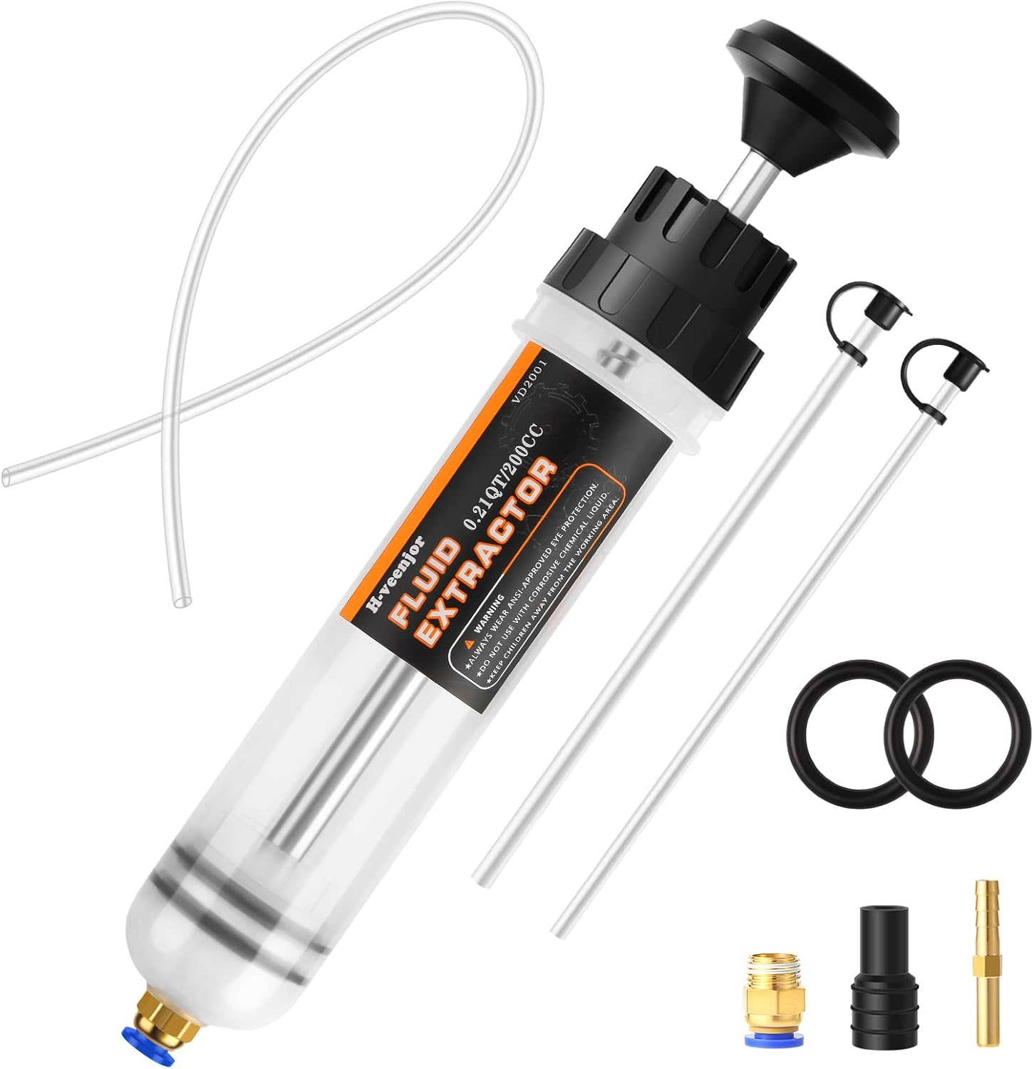 500cc Fluid Extractor Filling Syringe Transfer Liquid Pump Oil Extraction Auto