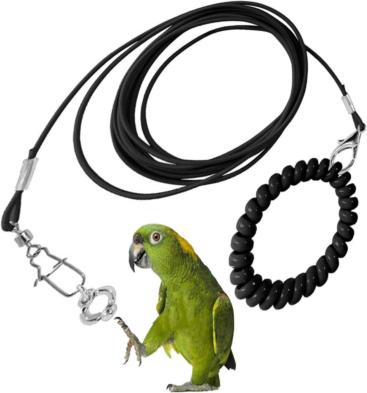 Roczential Bird Foot Chain Adjustable Bird Harness and Biting-Resistant Bird ... - Picture 6 of 15
