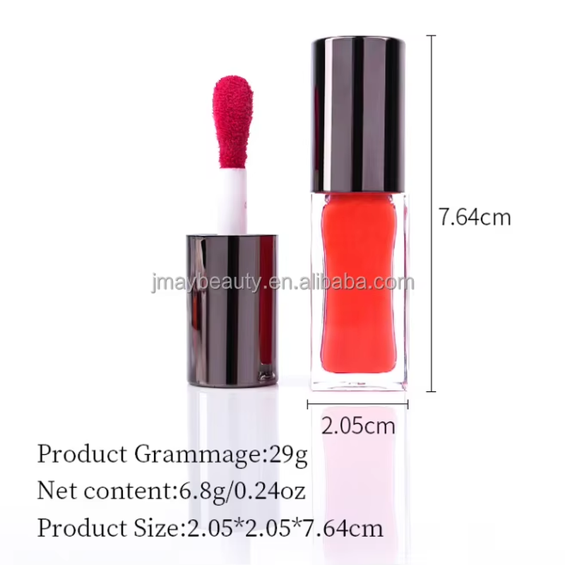 Big Brush 22 Colors Lip Moisturizing Glaze Vegan Private Label Lipgloss Created My Own Makeup Brand Custom Logo Glossy Lip Gloss
