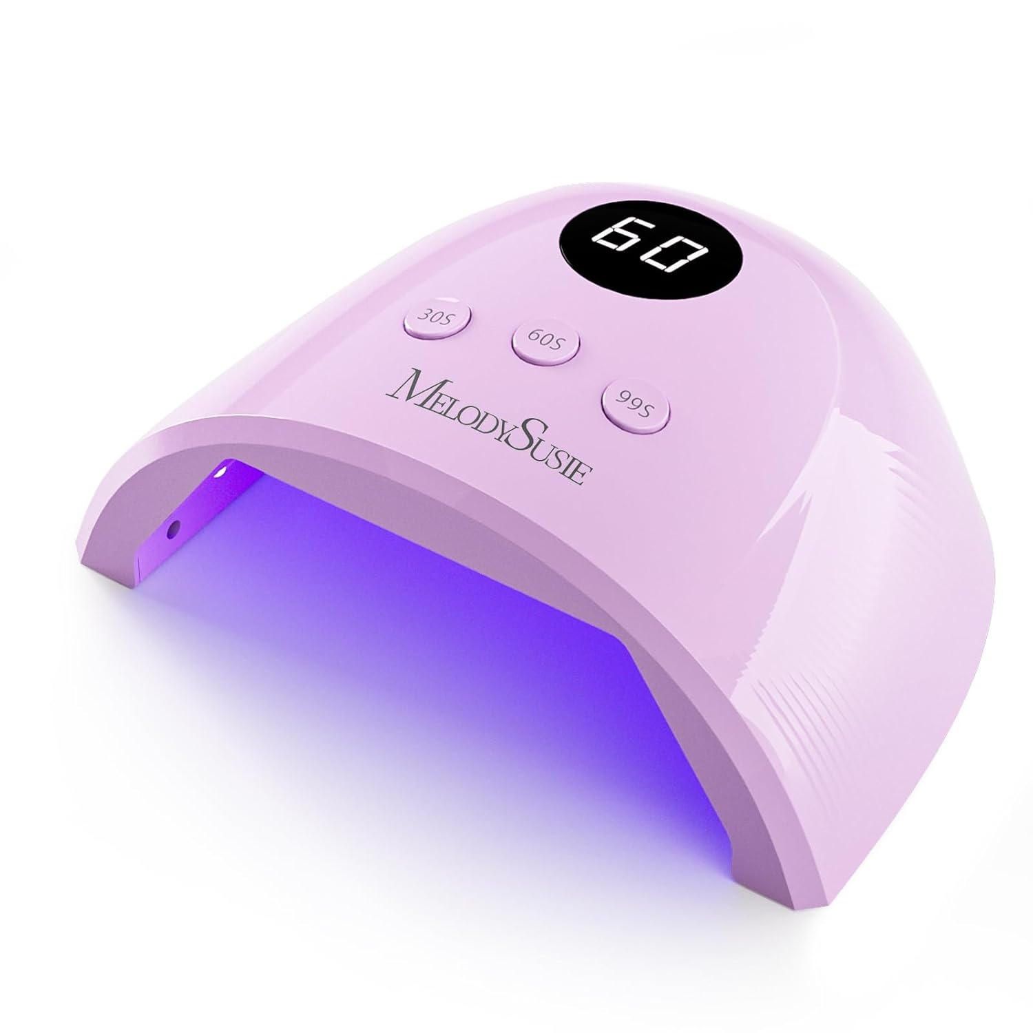 UV Nail Lamp, Plus30F UV Light for Gel Nails LED Nail Dryer with 3 Timer, Smart Sensor, LCD Display Fast Curing Gel Nail Polish Nail Art Tools Manicure Accessories-Purple
