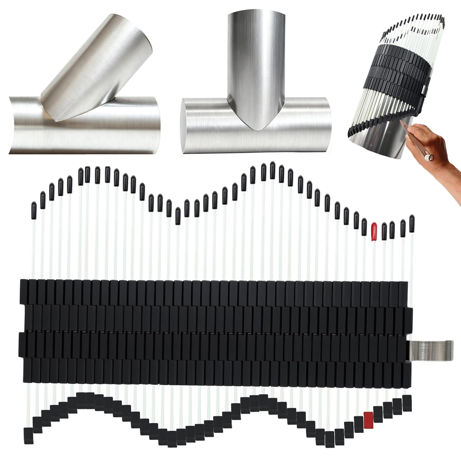 Multi Surface Pipe Profiling Tool, Pipe Cutting Template Multi Functional Shape