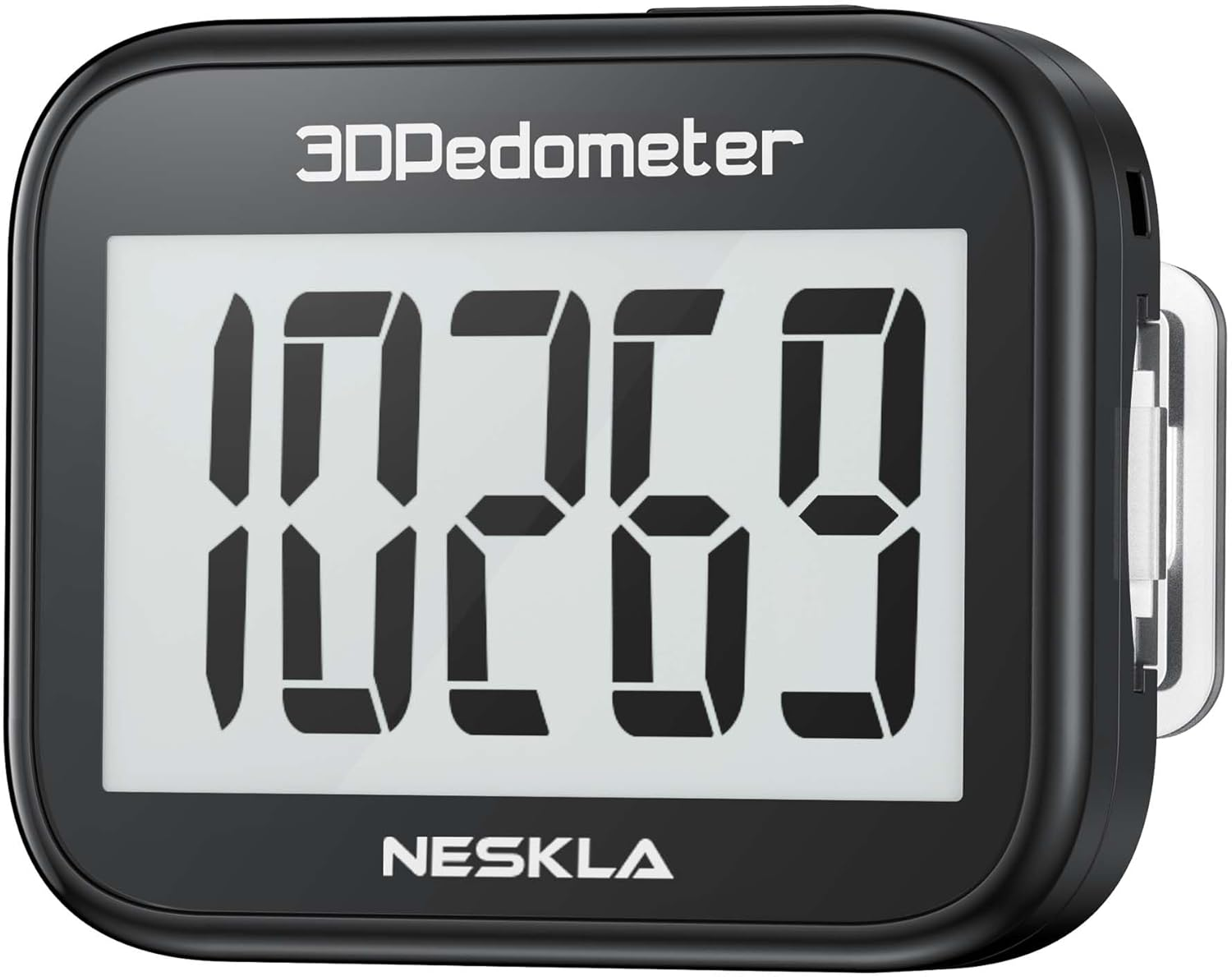 3D Pedometer for Walking, Simple Step Counter Walking with Large Digital Display