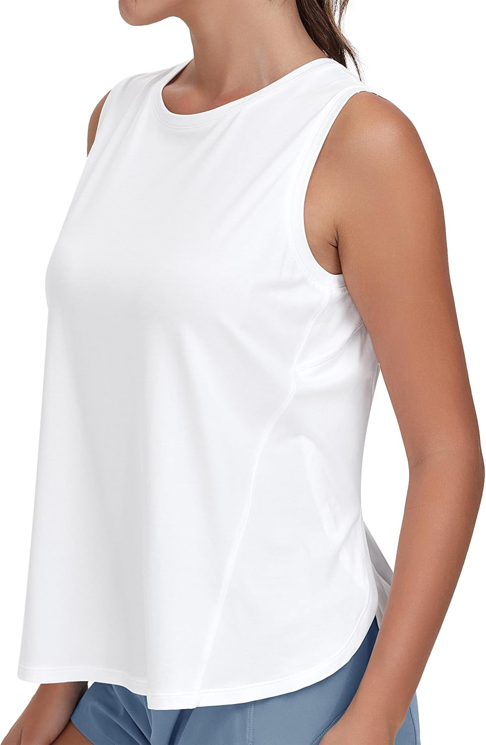 THE GYM PEOPLE Women's Workout Tank Tops Loose Fit Sleeveless Breathable Yoga... - Picture 11 of 16