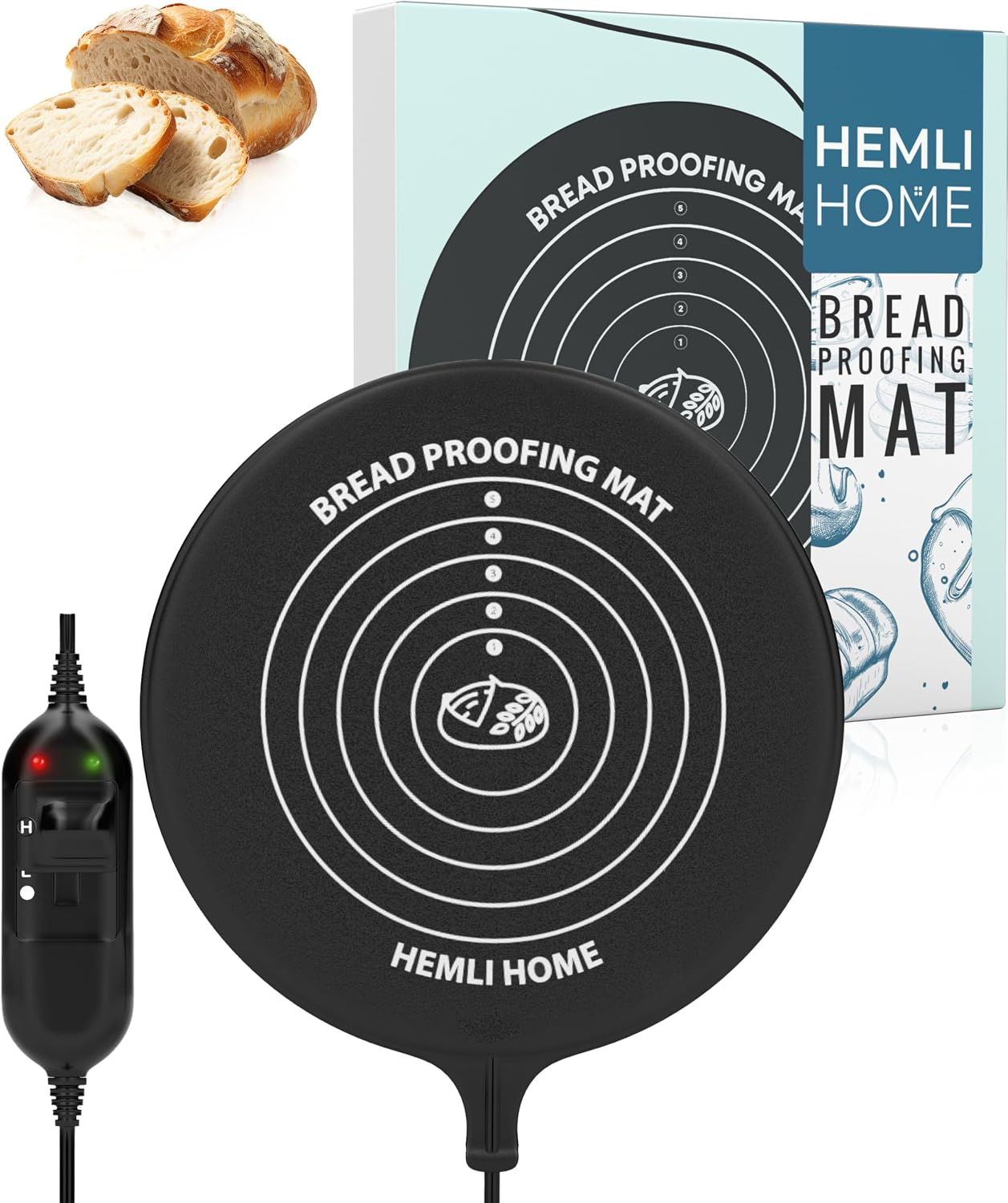 Bread Proofing Mat, Sourdough Bread Warming Mat for Proofing Dough, 3 Heat Settings