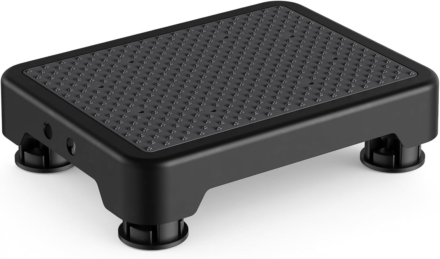 Mobility One Step Stool, Heavy Duty Indoor Outdoor Non-Slip Small Step Platform Assistive Device for Adult Elderly, Standing Support and Step Riser for Car, Bed, Door, Stair, Bathroom Black-Black