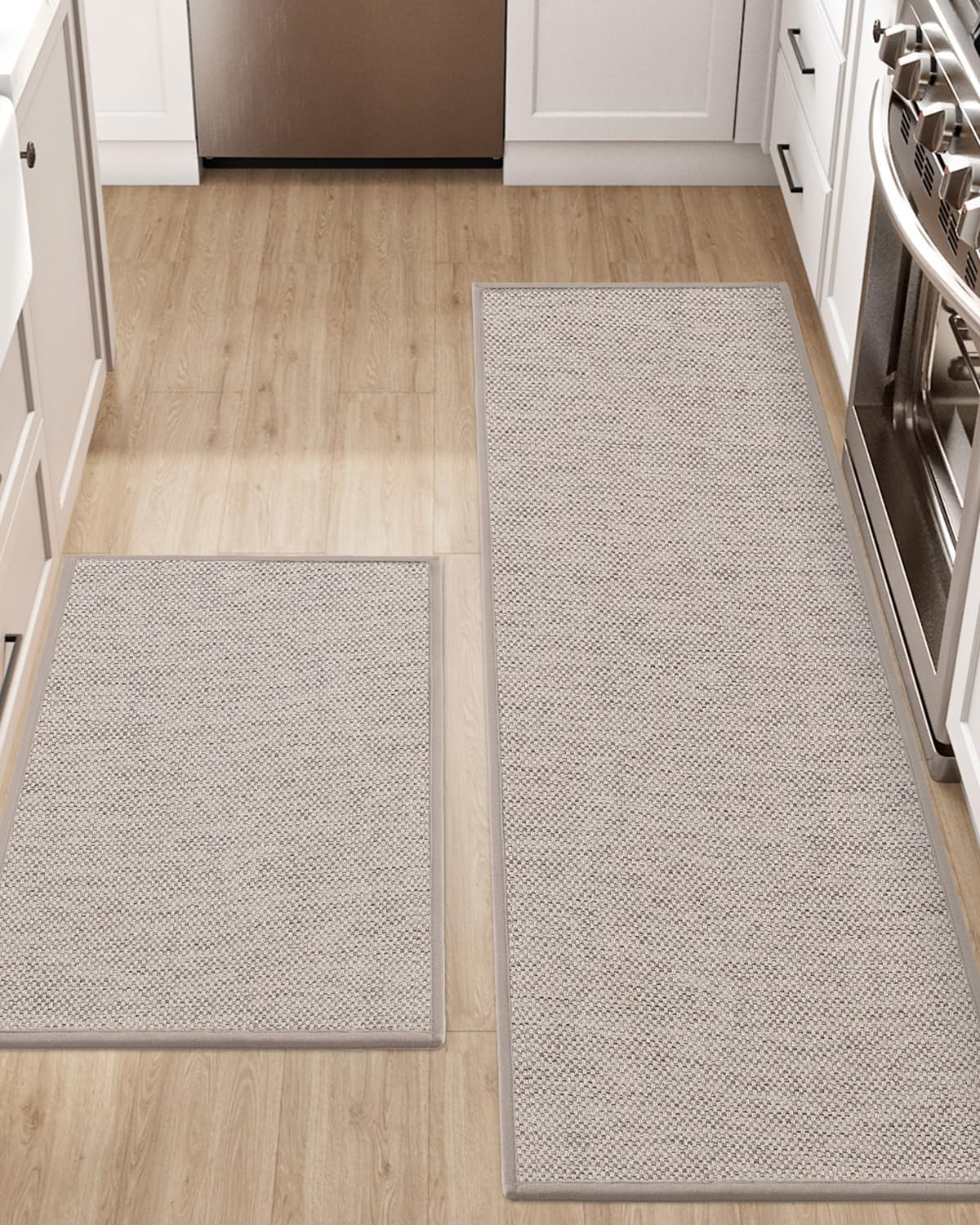 DEXI Kitchen Rugs and Mats for Floor, Non Slip Washable Absorbent Thin Woven ... - Picture 4 of 13
