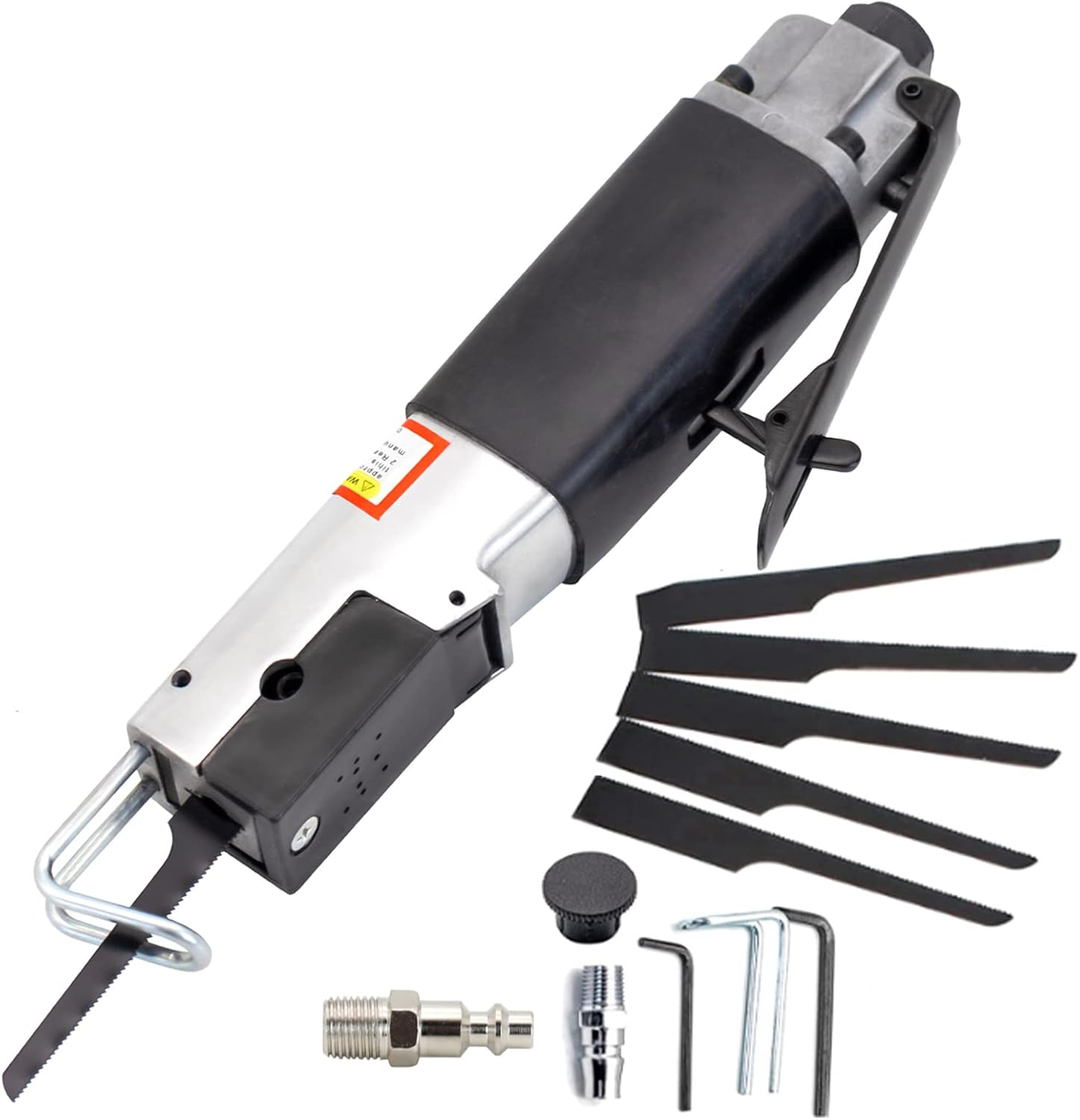 Air Reciprocating Saw Pneumatic Body Saws Tool with 6Pc 24T & 32T Blades Heavy Duty Hacksaw Cutter for Metal Sheet Cutting