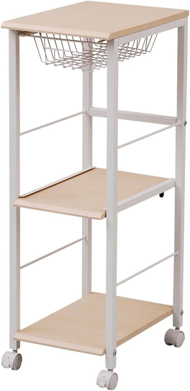 Yamazen KPB-2942(NM/IV) Berry Kitchen Slim Kitchen Stocker, Width 11.8 x Dept... - Picture 2 of 10