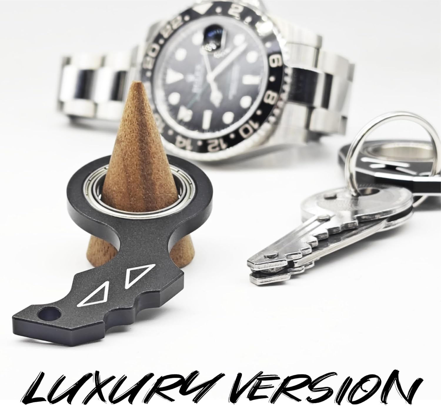 YIPUKIYI Keychain Spinner Fidget Ring metal Key Chain Spinner Fidget Ring typ... - Picture 4 of 16