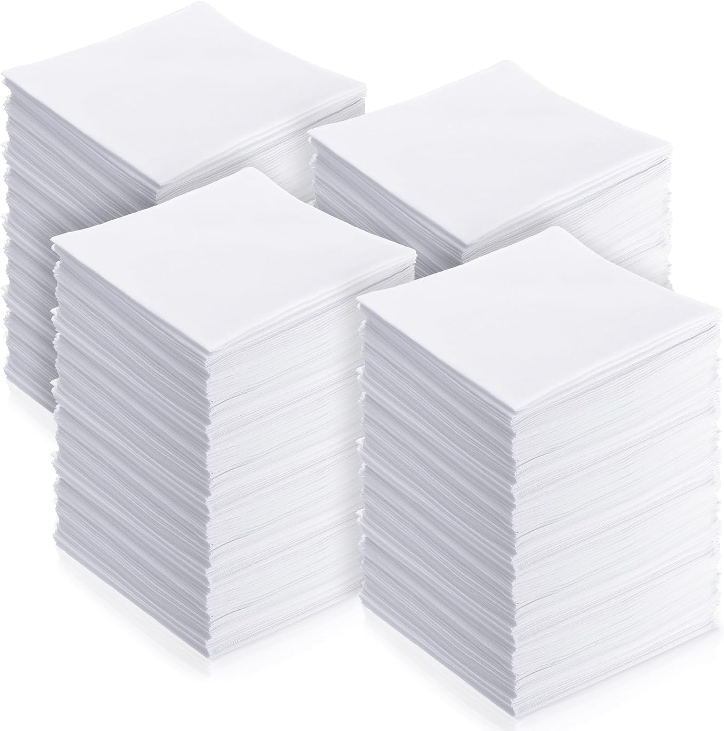 Leinuosen Cotton White Handkerchiefs Bulk for Men, 8.3"