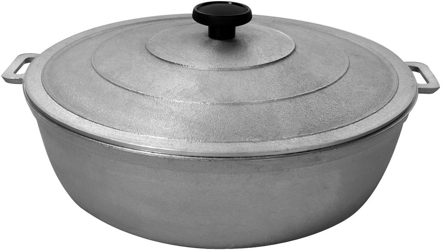 9900 Super Quality Aluminum Caldero,Dutch Oven,3.4 Qt,Silver (24 Cm (9.4-Inch))