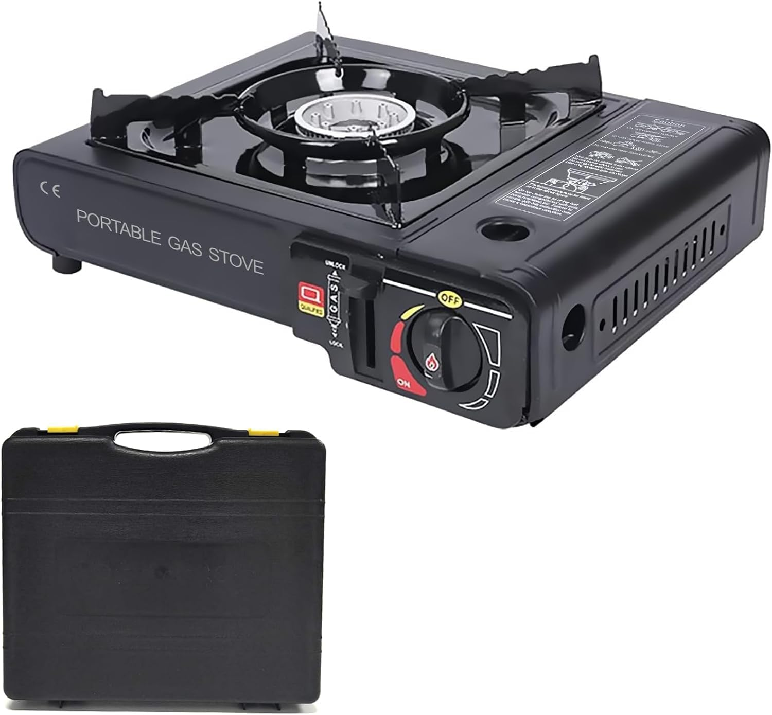 - Fornello a Gas Portatile, Con Valigetta, Fornello Da Campeggio, Fornello Camping/Canottaggio/Picnic