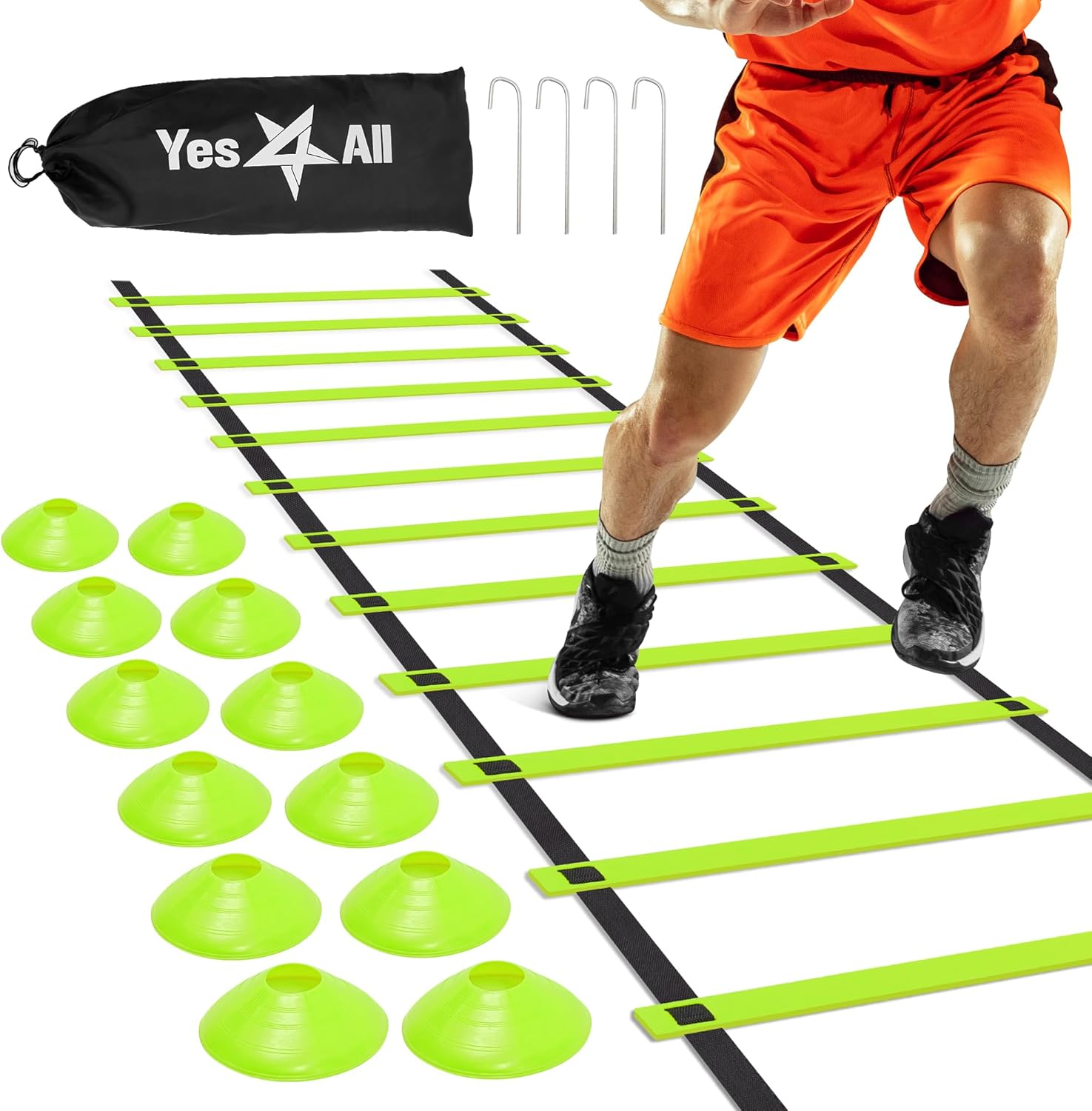 Agility Ladder – Adjustable Speed & Agility Training Equipment for All Ages