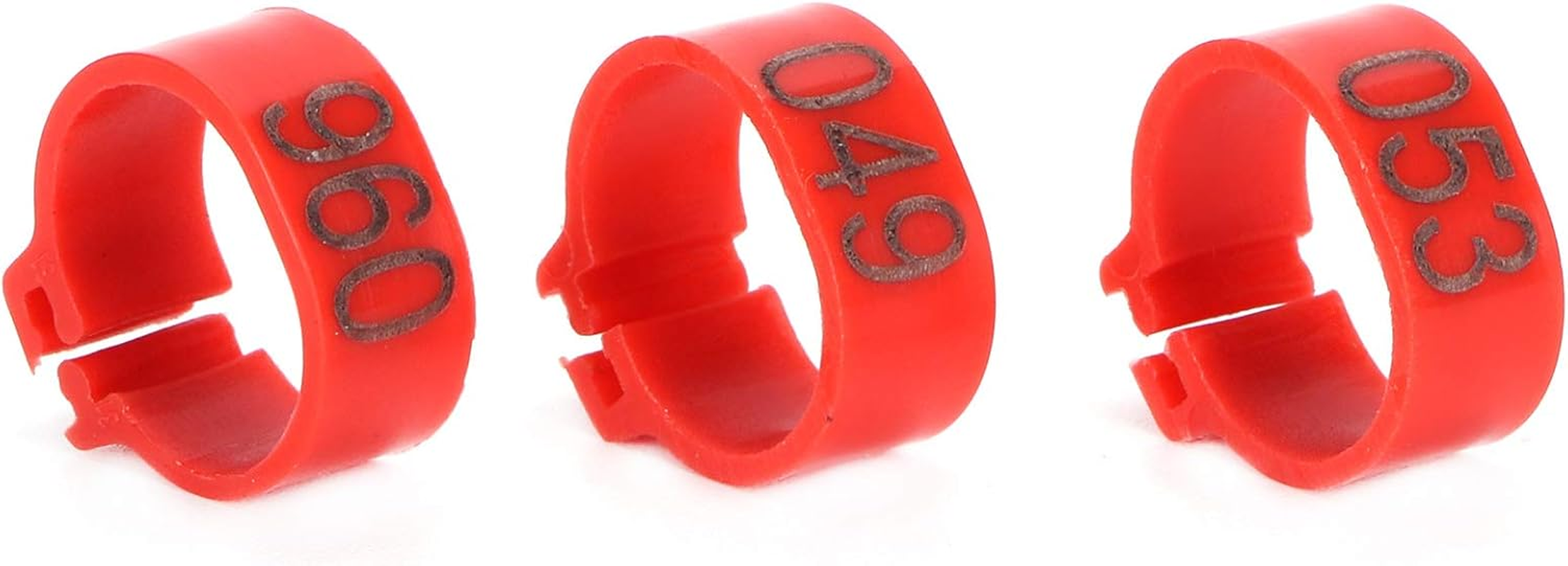 Pigeons Leg Ring, 100Pcs Plastic Bird Identify Clip Ring Poultry Markers Iden... - Picture 10 of 14