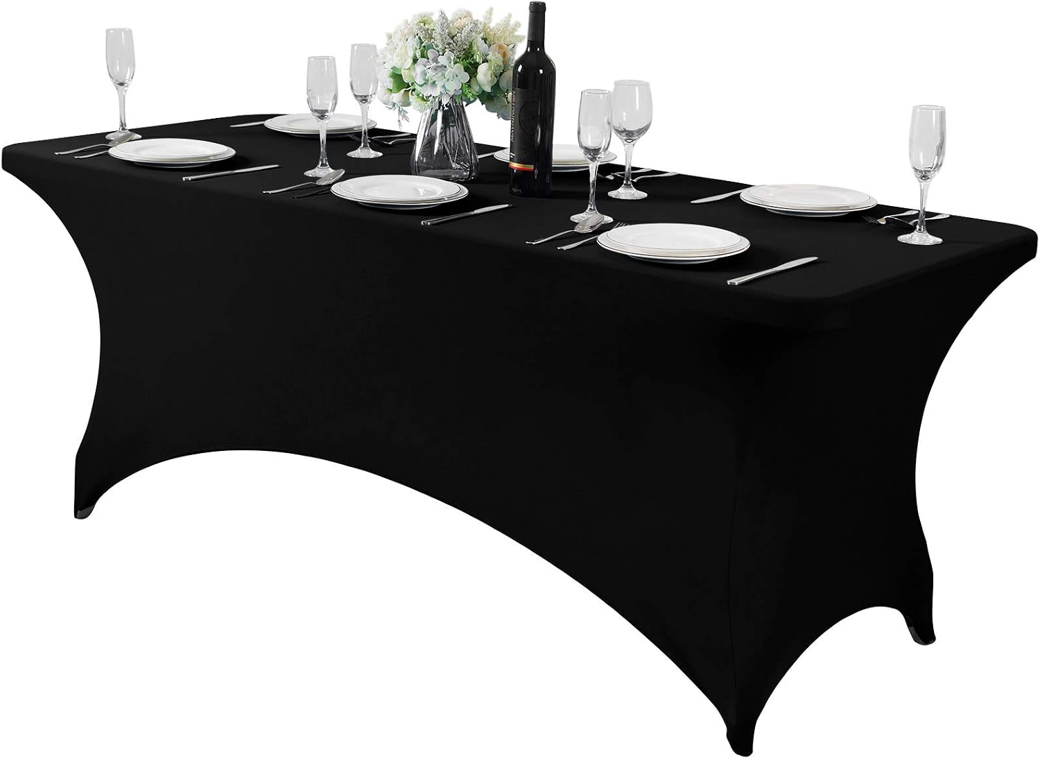 Mantel elástico universal para mesa de 1,8 m, ideal para fiestas