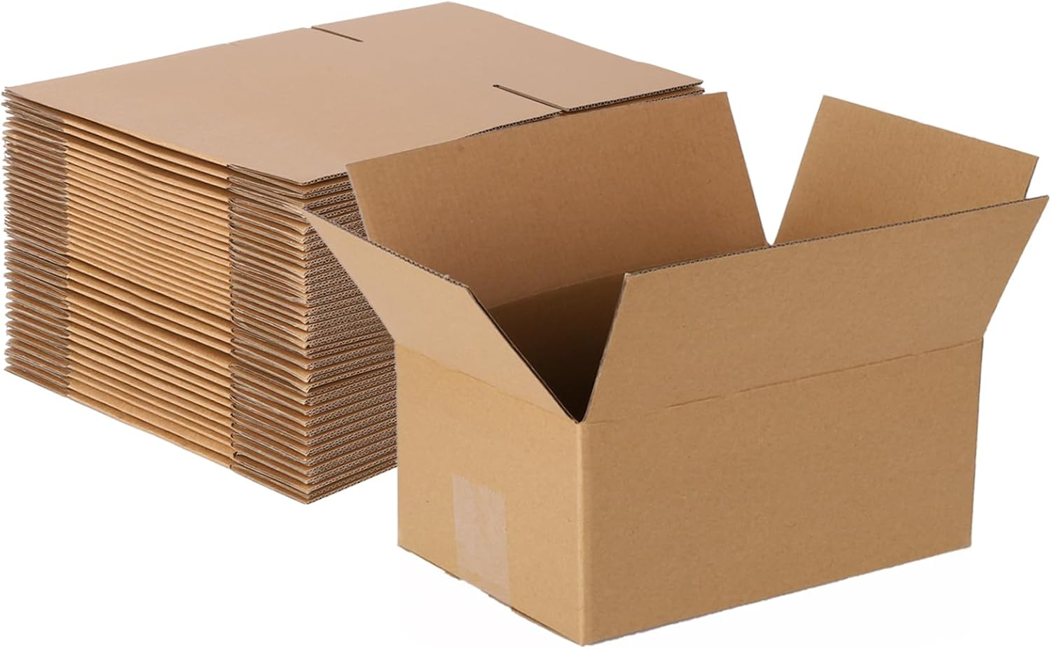 25 Pack Shipping Boxes 10X7X5 Inch Cardboard Box Mailers, Kraft Corrugated Mailer Cardboard Shipping Mailers for Small Business, Mailing, Packing and Storage