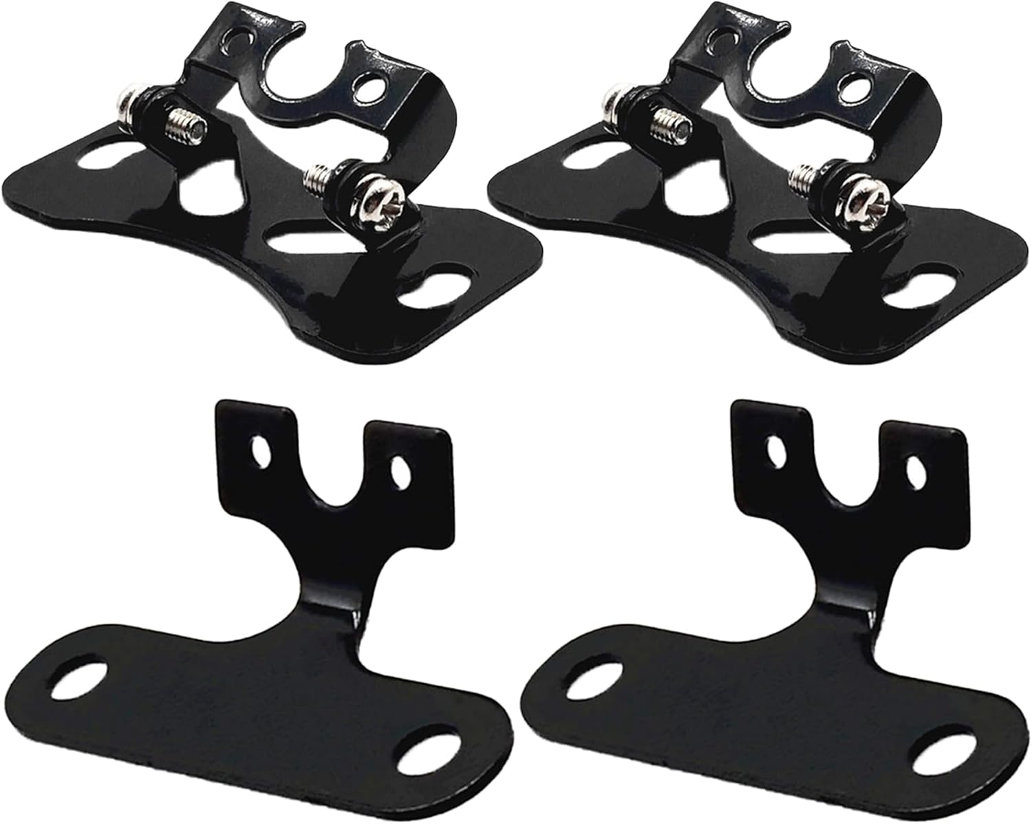 Isaddle Car Rear Camera Mounting Bracket Kit - Universal Adjustable Vehicle Backup Camera Mount Holder for Reverse Rearview Camera /W 13Mm Screw Holes (4 Kits, Installation Bracket Only)