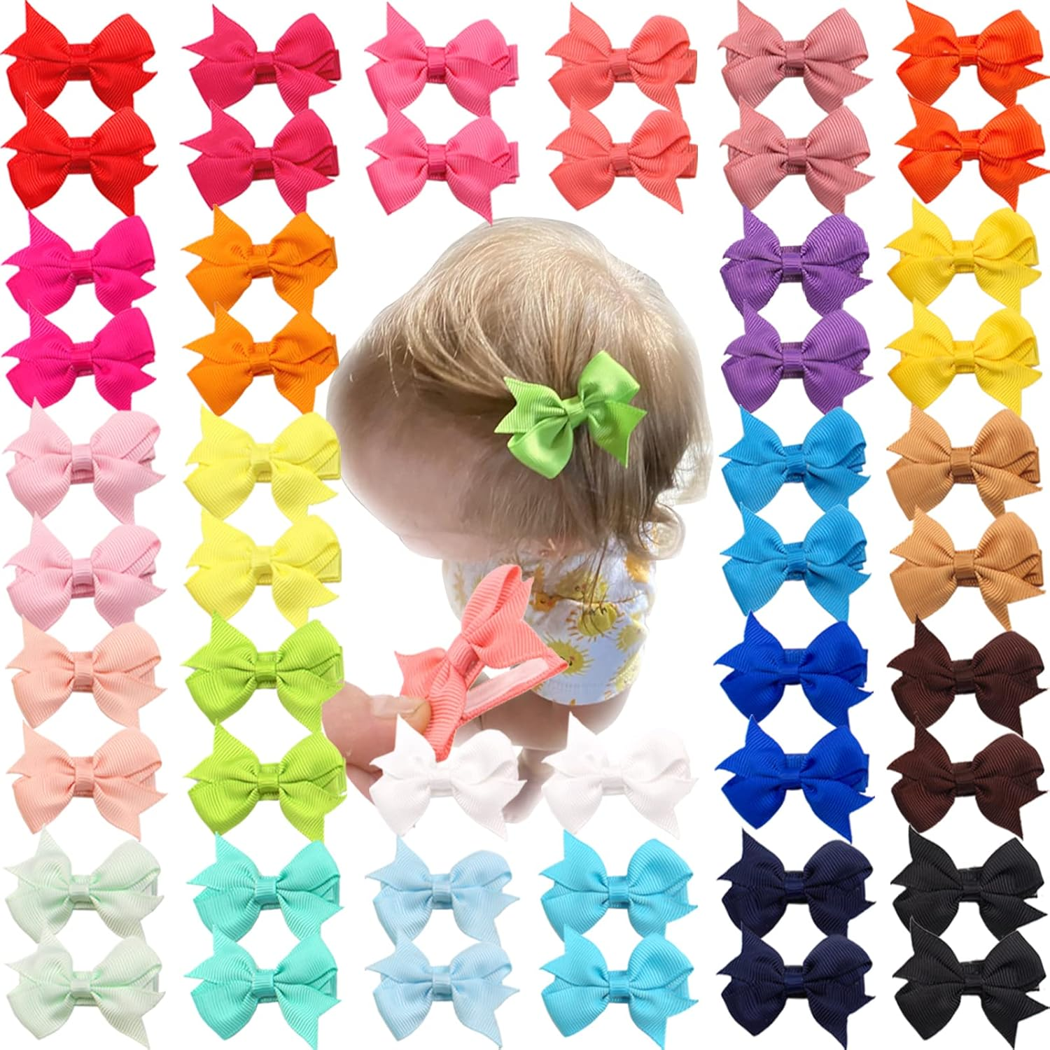 Baby Hair Clips 50Pcs Tiny 2