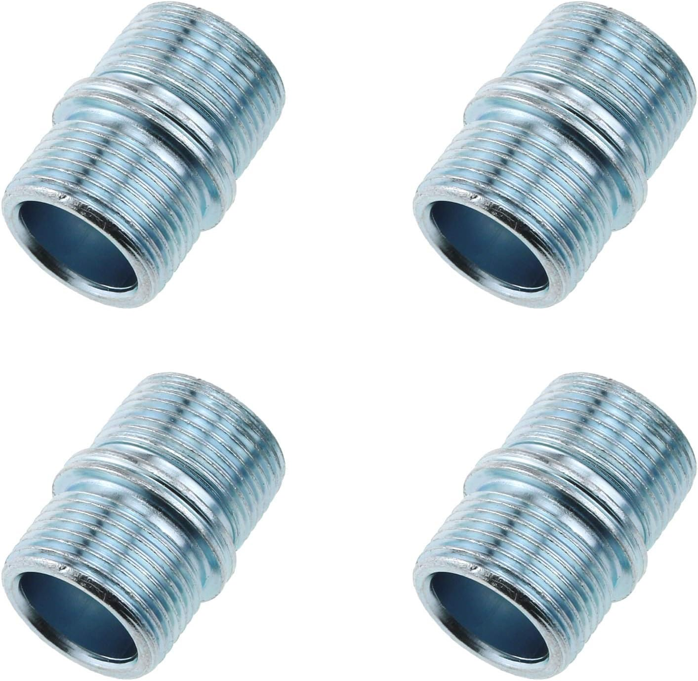 E-Outstanding Metal Rack Connector 4Pcs 1Inch/25.4Mm Wire Rack Shelve Unit Pole Connector Storage Shelf Shelving Holder Connection Nuts Replacement Parts (ID: 16Mm, OD: 23Mm)