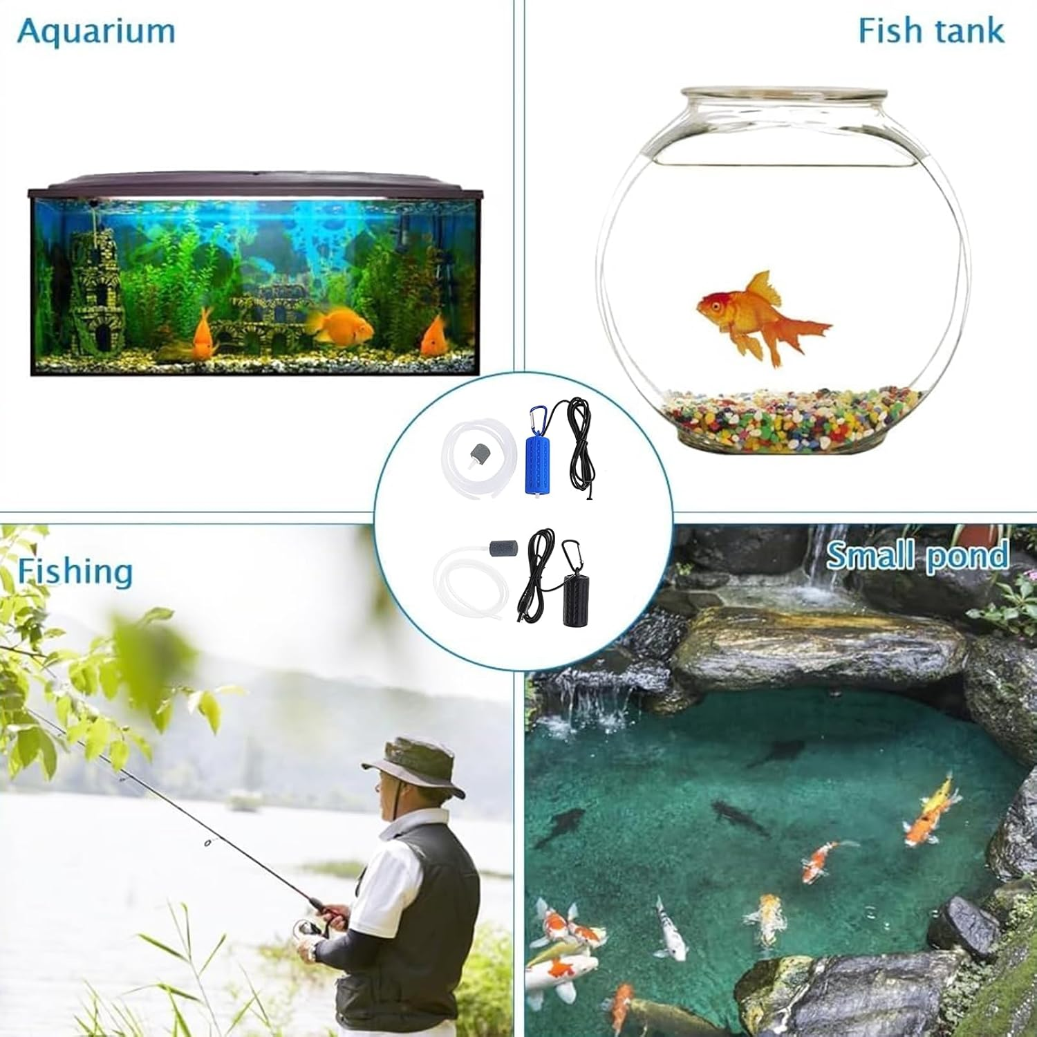 Slient Aquarium Air Pump,Fish Tank Air Pump, Small Silent Aquarium air Pump, ... - Picture 7 of 14