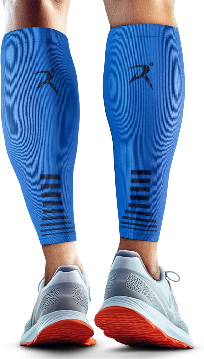 Calf Compression Sleeves Men Women - Leg Compression Sleeve Footless Socks - Shin Splint Relief Fitness Running