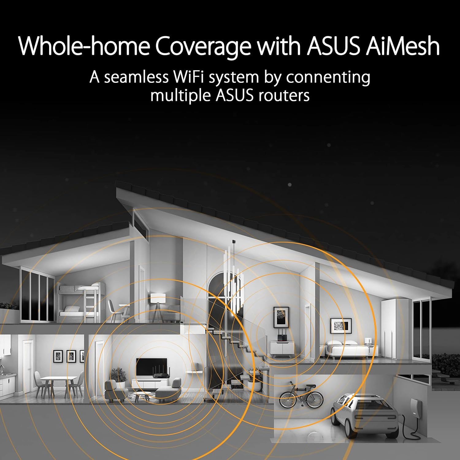 ASUS TUF Gaming AX6000 Dual Band WiFi 6 Gaming Router with Dedicated Gaming P... - Picture 6 of 14