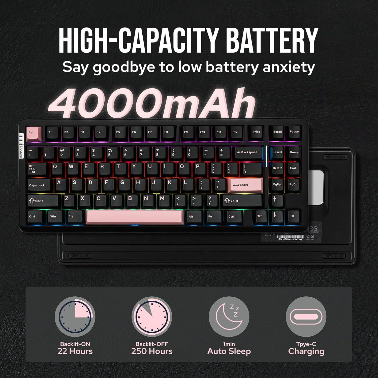 EPOMAKER X LEOBOG HI86 Wireless Gaming Keyboard, Gasket Aluminum Mechanical K... - Picture 6 of 15