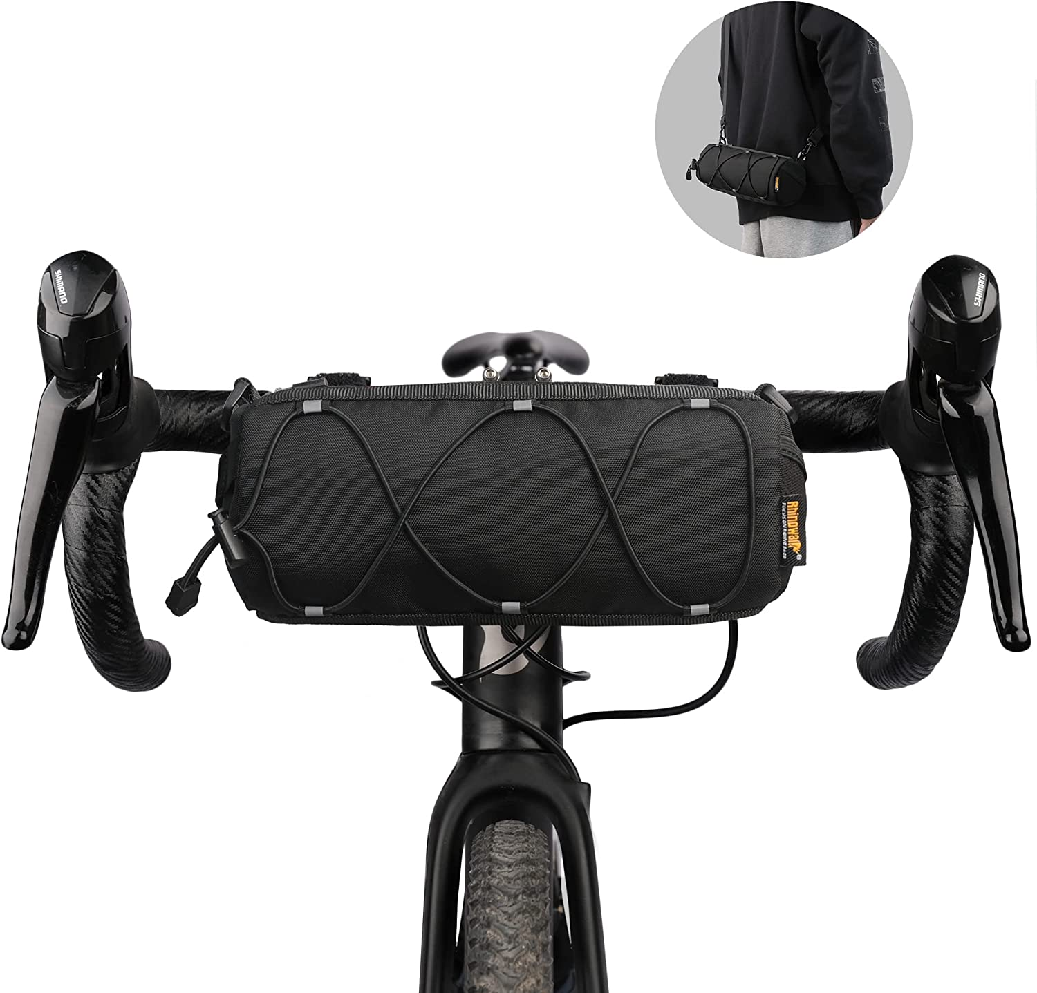 Rhinowalk Bike Handlebar Bag Bicycle Front Bag Shoulder Bag Storage Bag with ... - Picture 20 of 20