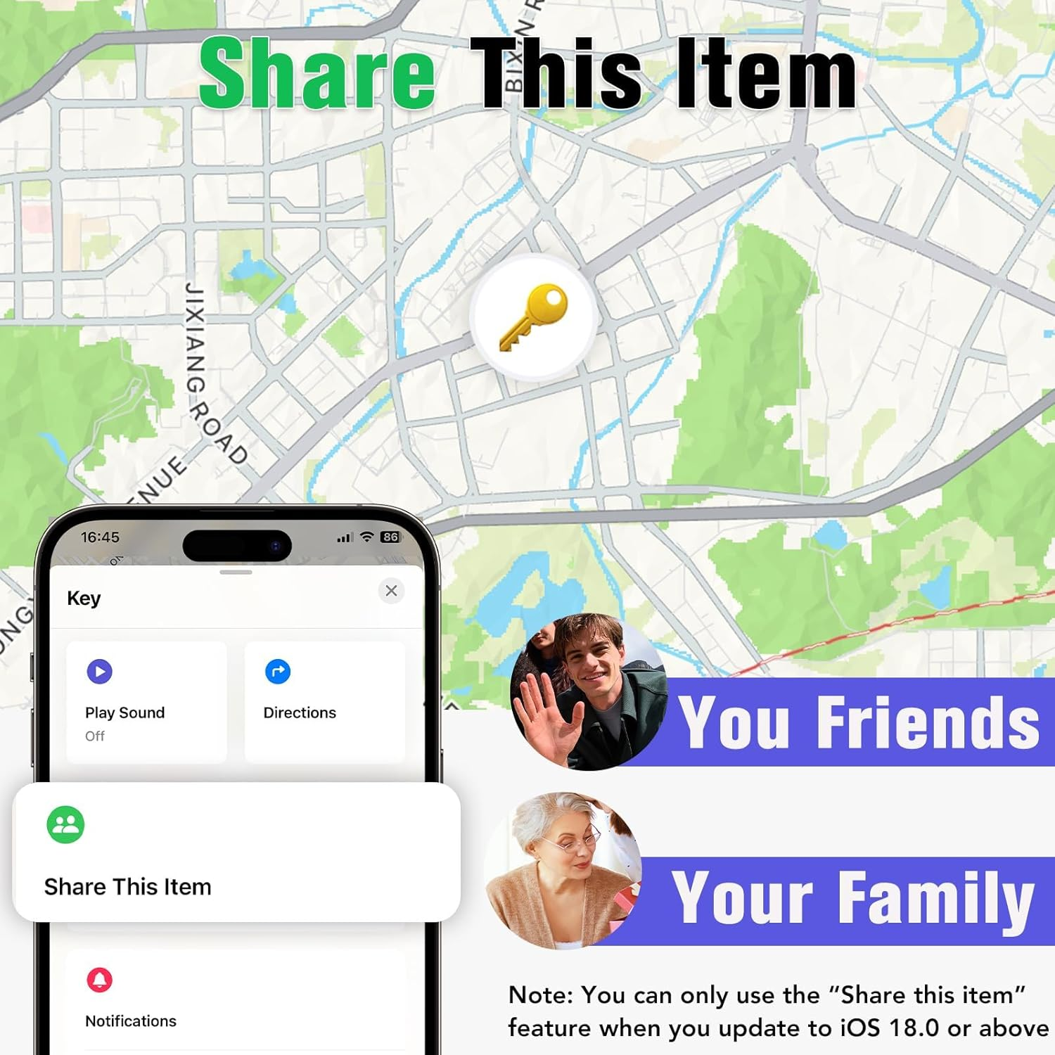iXTRA Air Tag Tracker Bluetooth Tracker, Smart Tag Item Finders Works with Ap... - Picture 10 of 14