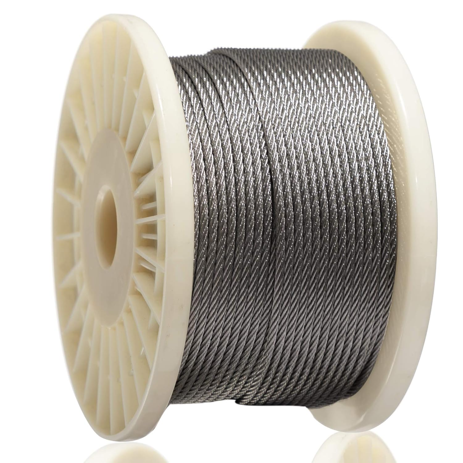 AGTEK Wire Rope 1/8 Inch Stainless Steel Aircraft Cable for Decking Railings, 250 FT, 7X7 Strands Construction