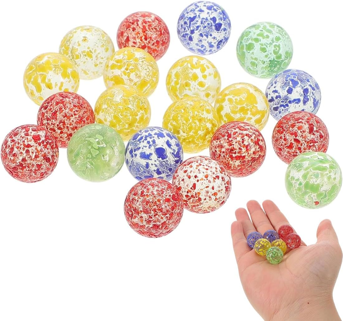 20 Biglie Di Vetro Colorate, Sfere Di Vetro Luminose per La Decorazione Della Casa E Progetti Fai Da Te