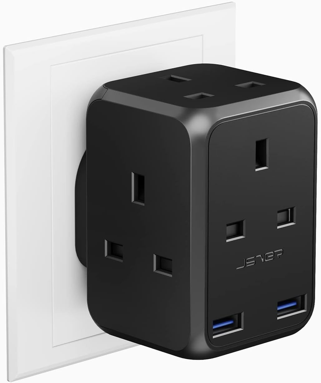 Plug Adapter USB with 4 Way Sockets 13A Cube Extension Plug Plug Extension 