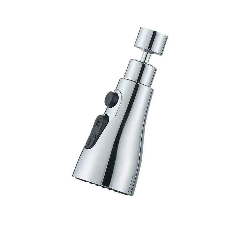 360°Kitchen 3-Step Adjustable Tap Splashproof Extender Household Universal Booster Sprayer Universal Tap with Swivel Spout