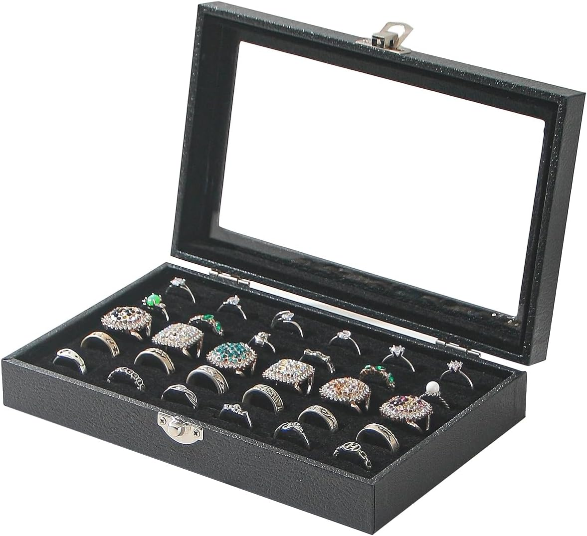 Ring Organizer Box for Jewelry,Rings Cufflinks Storage Case,Small Jewelry Box